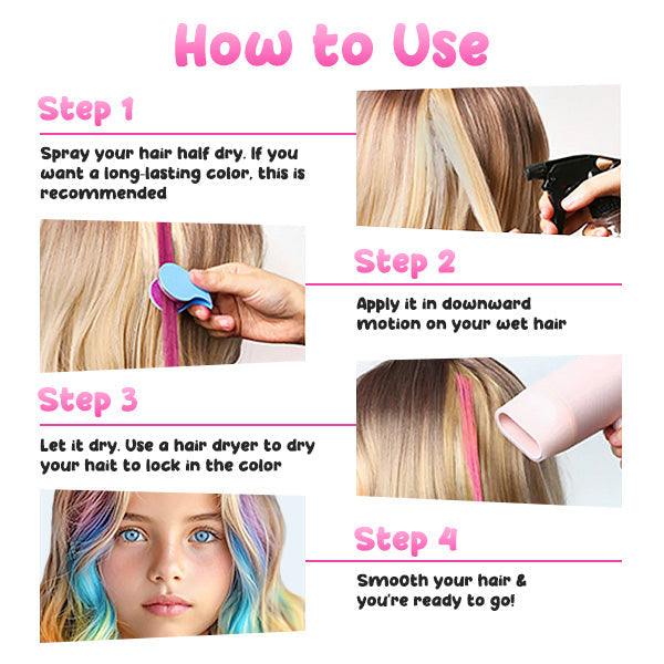 FrizzyFun Washable Instant Hair Chalk