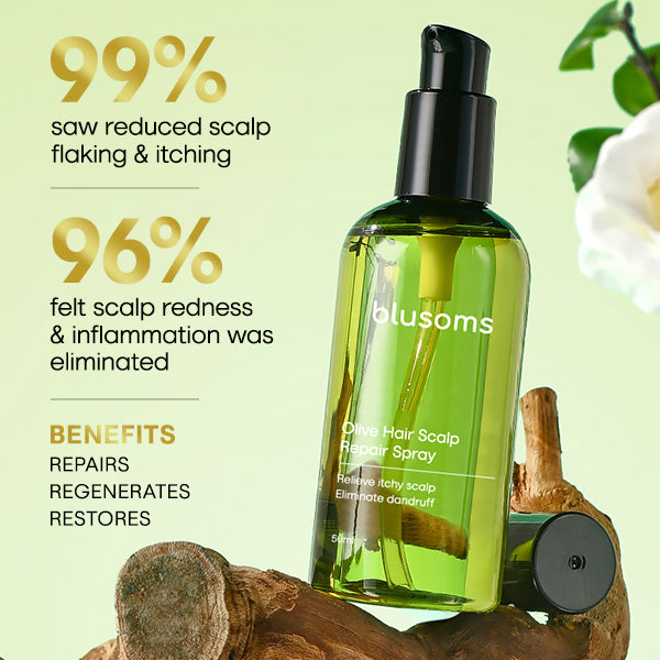 Blusoms™ Elixir Olive Hair Scalp-Repair Spray