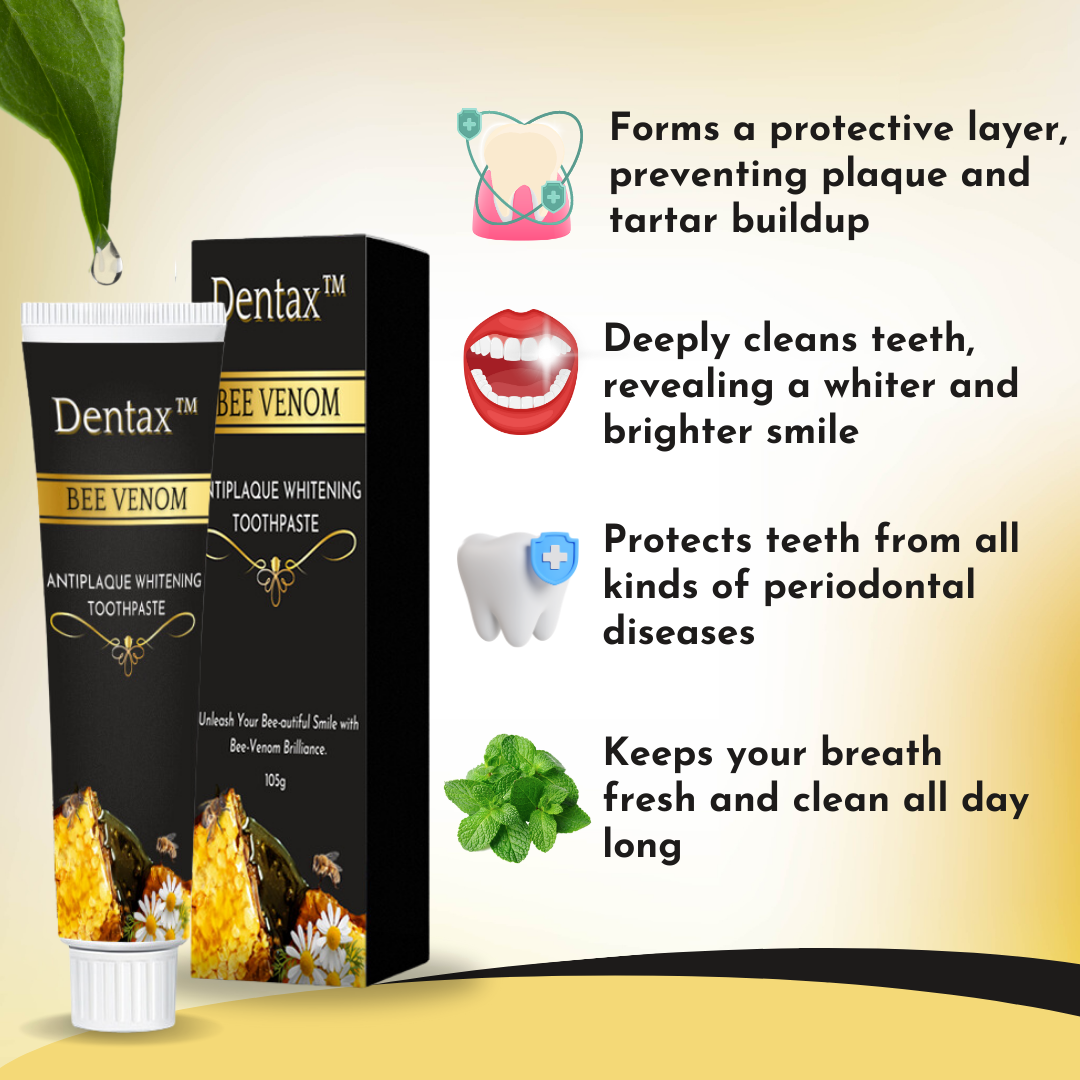 Dentax™ Bee Venom Antiplaque Whitening Toothpaste