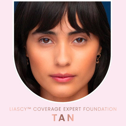 Liascy™ Coverage Expert Foundation with Buffing Brush