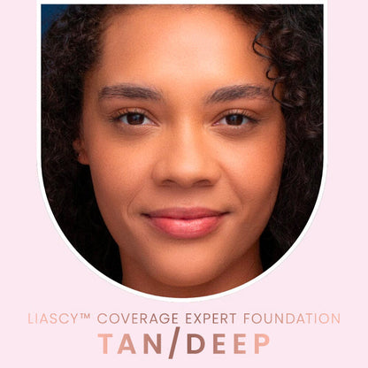 Liascy™ Coverage Expert Foundation with Buffing Brush