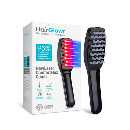 HairGlowr NewLaser ComfortFlex Comb