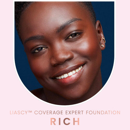 Liascy™ Coverage Expert Foundation with Buffing Brush