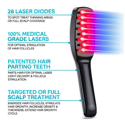 HairGlowr NewLaser ComfortFlex Comb